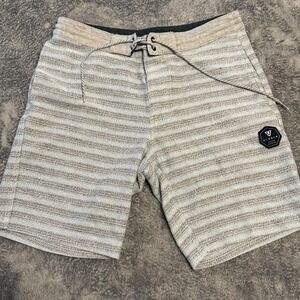 VISSLA Striped Board‎ Shorts Mens Size S Small Swim Trunks Surfing Beachwear